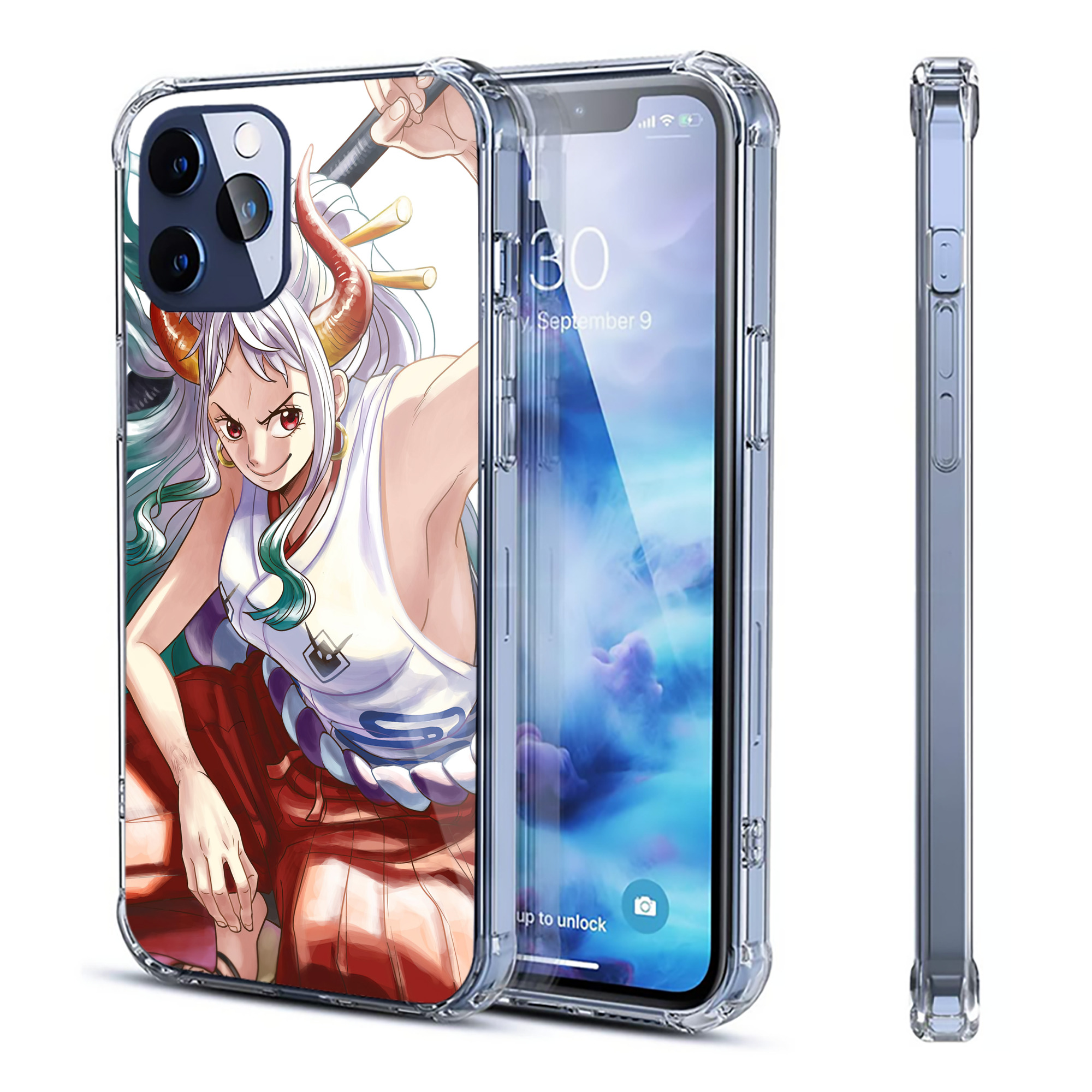 （画像用） ワンピース ONE PIECE 【iPhone 12シリーズ対応】透明スマホケース（クリアソフトケース）